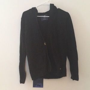 American Eagle hooded button cardigan